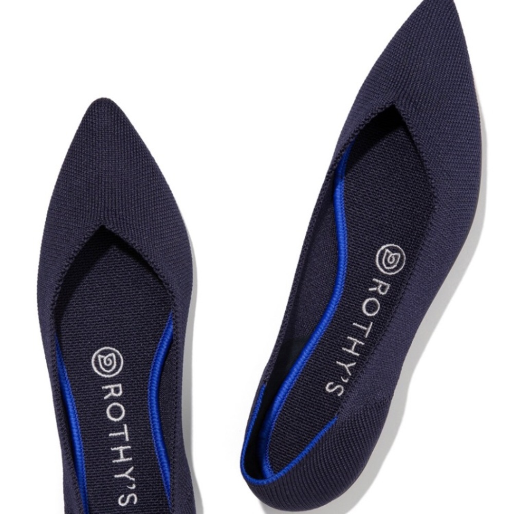 Rothy’s Maritime Navy The Point Sz 12